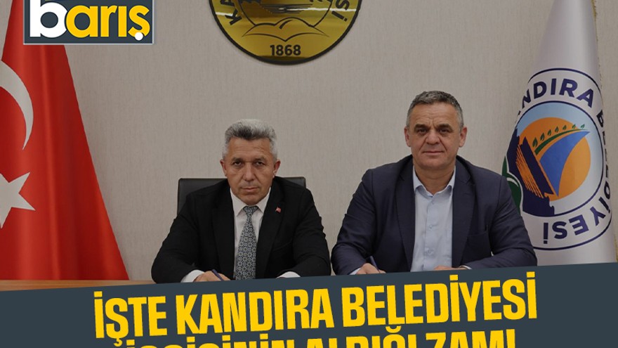 İşte Kandıra Belediyesi işçisinin aldığı zam!
