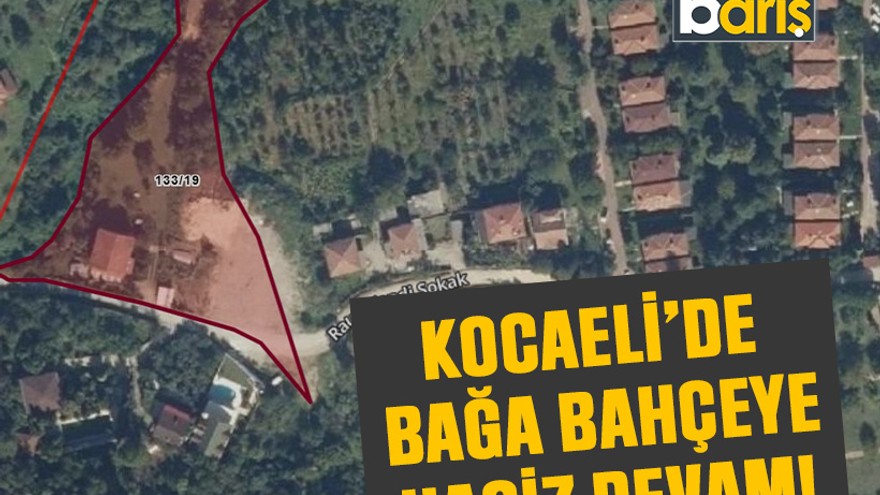 Kocaeli’de bağa bahçeye haciz devam!