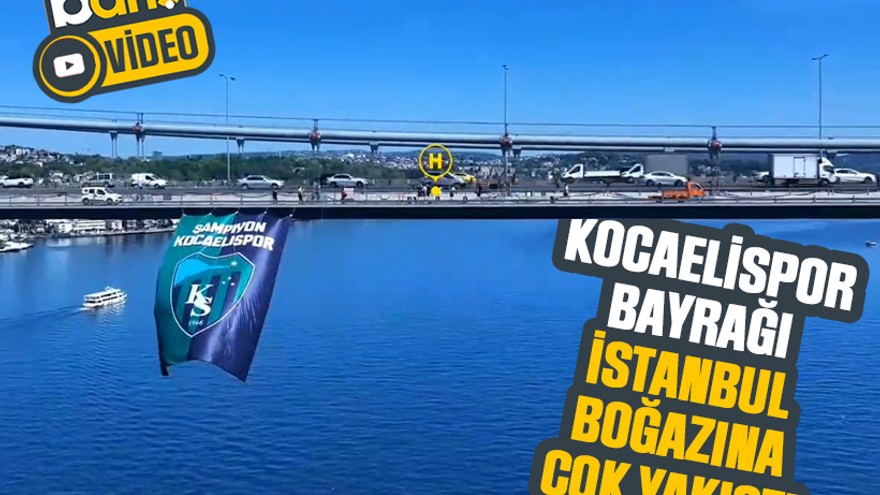 Kocaelispor bayrağı İstanbul Boğazına çok yakıştı