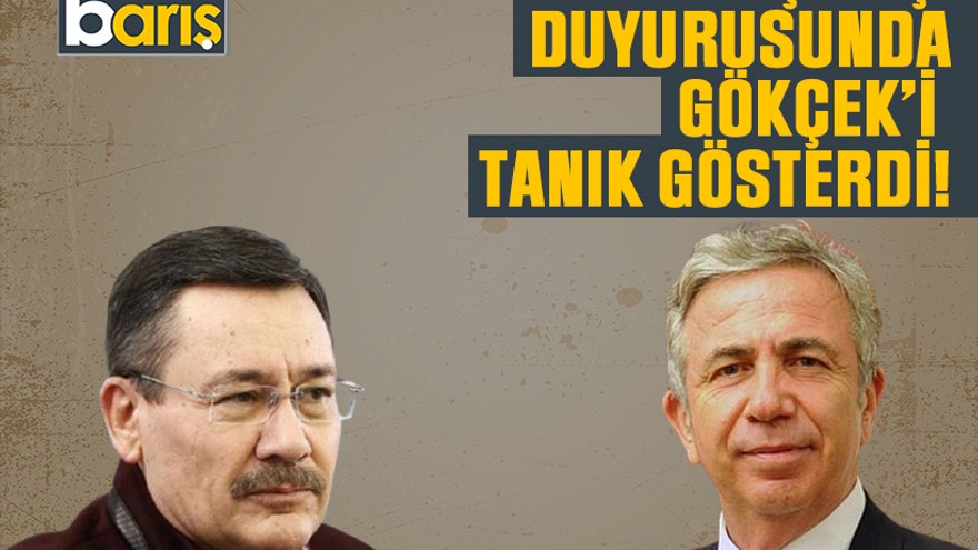 Yavaş suç duyurusunda Gökçek’i tanık gösterdi!