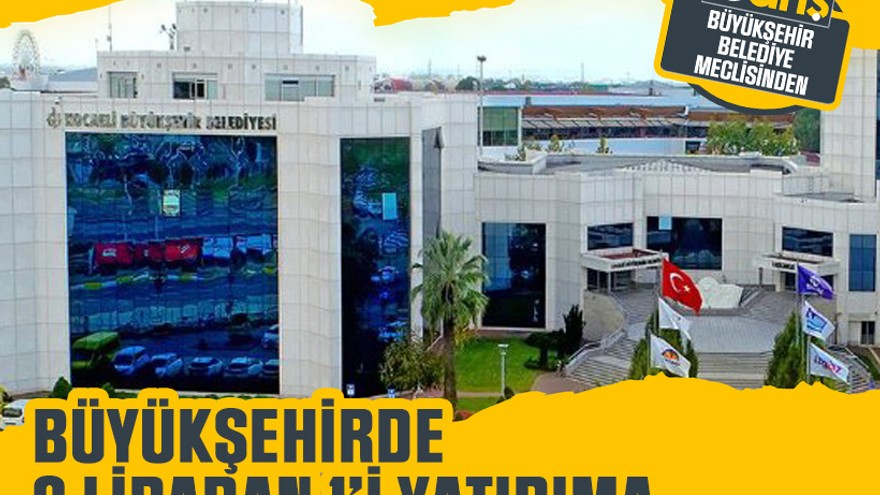 Büyükşehirde 2 liradan 1’i yatırıma