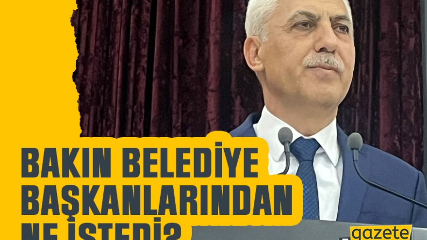 Ali Sağlık bakın belediye başkanlarından ne istedi?