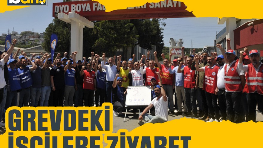 Gebze Sendikalar Birliği’nden grevdeki işçilere ziyaret