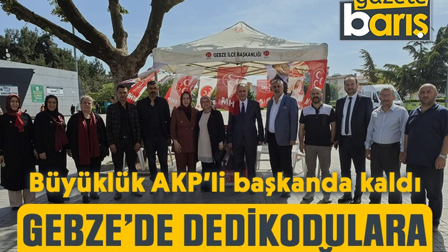 Büyüklük AKP’li başkanda kaldı: Gebze’de dedikodulara son veren fotoğraf!