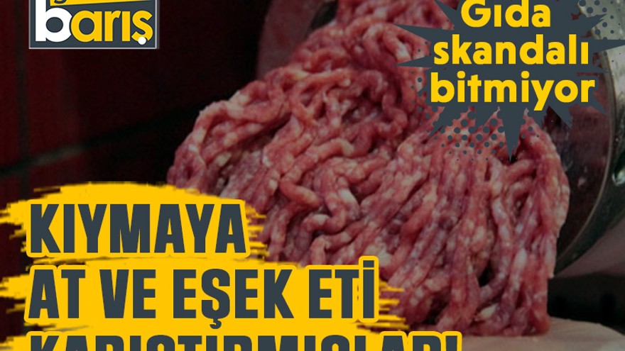Gıda skandalı bitmiyor: Kıymaya at ve eşek eti karıştırmışlar!
