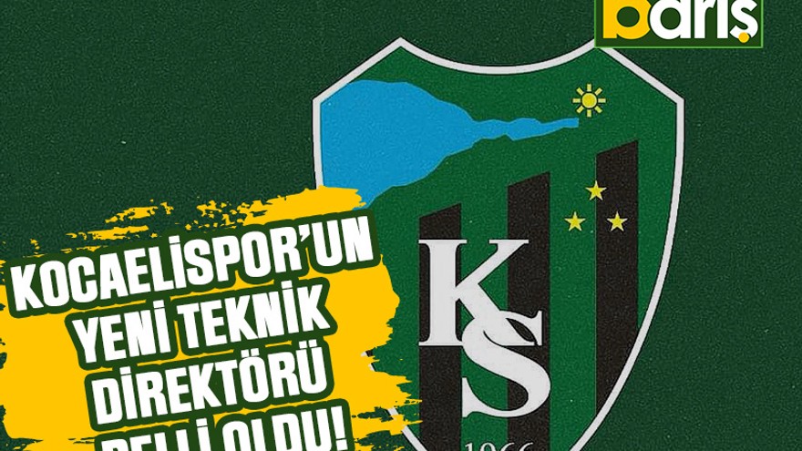 Kocaelispor’un yeni teknik direktörü belli oldu!