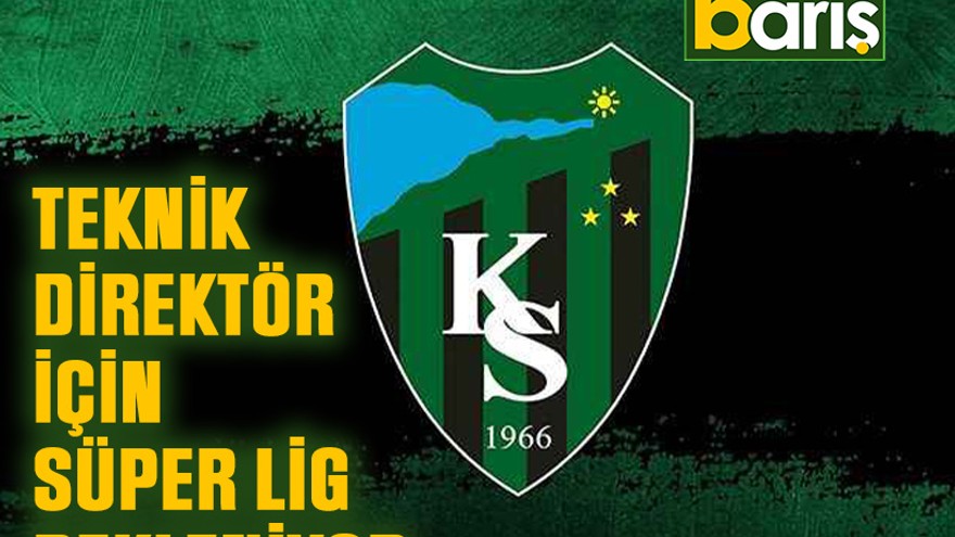 Teknik direktör için Süper Lig bekleniyor