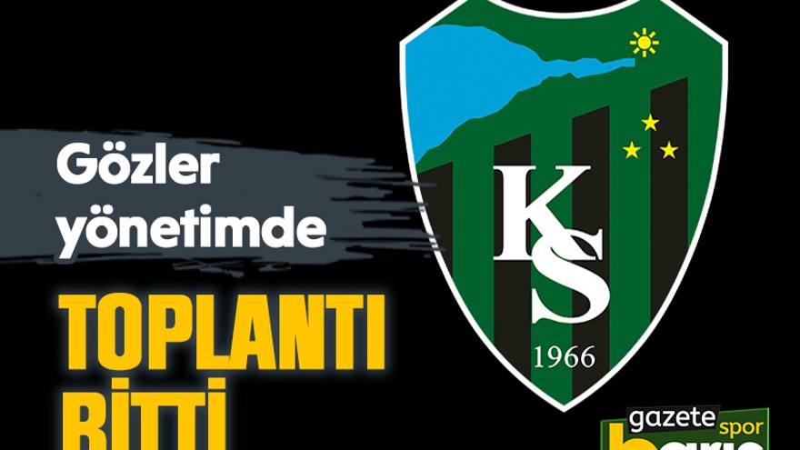 Kocaelispor’da toplantı bitti, gözler yönetimde