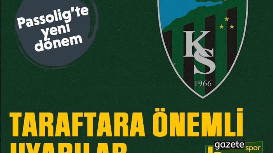 Kocaelispor’dan taraftara önemli uyarılar