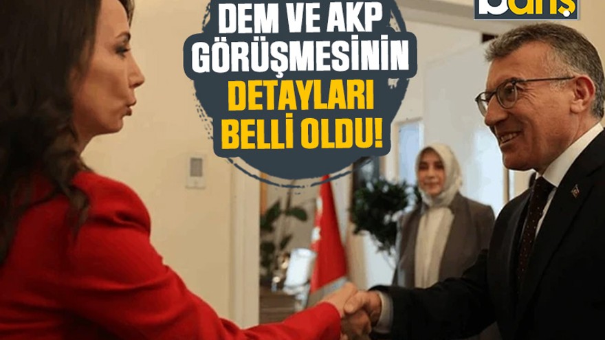 DEM ve AKP görüşmesinin detayları belli oldu!