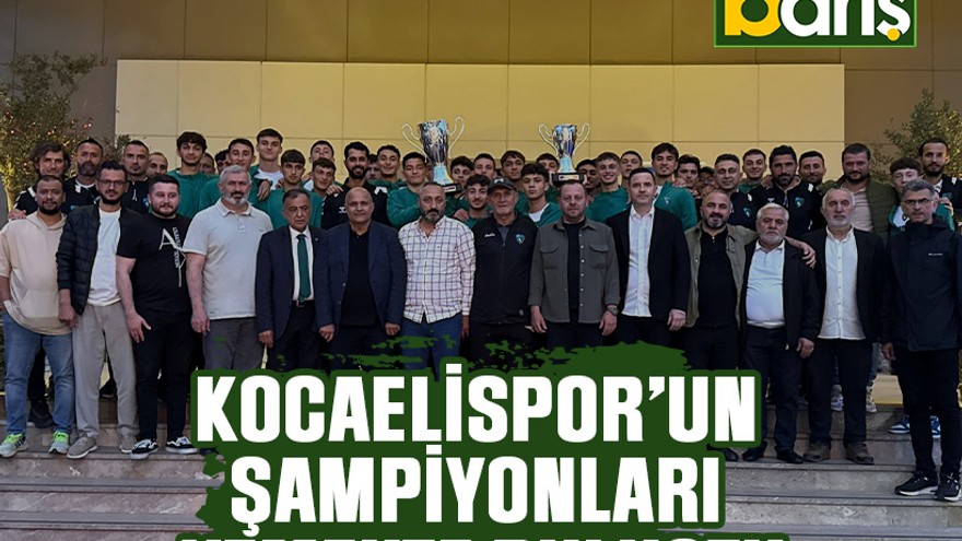 Kocaelispor’un şampiyonları yemekte buluştu