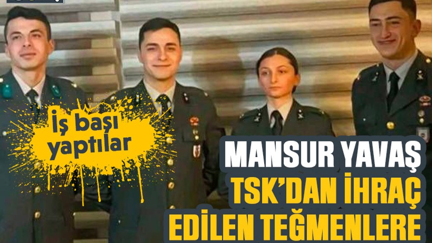 İş başı yaptılar: Mansur Yavaş, TSK’dan ihraç edilen teğmenlere sahip çıktı!