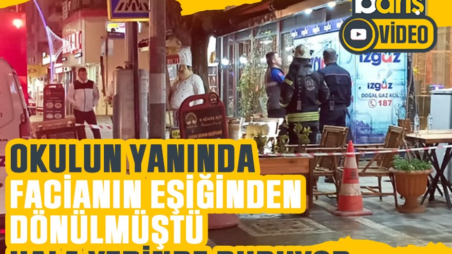 Okulun yanında facianın eşiğinden dönülmüştü hala yerinde duruyor
