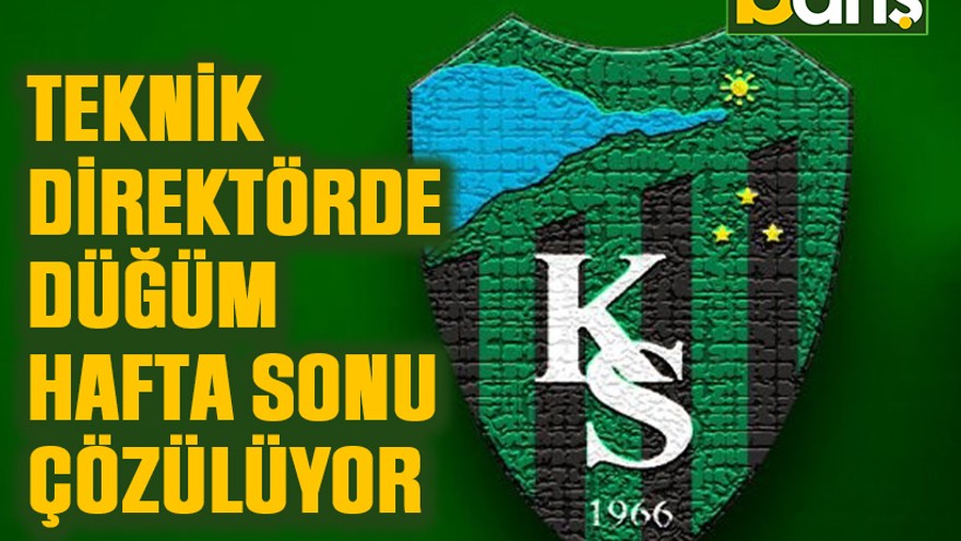 Teknik direktörde düğüm hafta sonu çözülüyor
