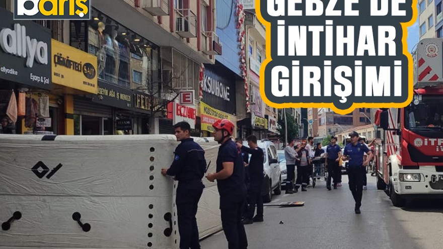 Gebze'de intihar girişimi