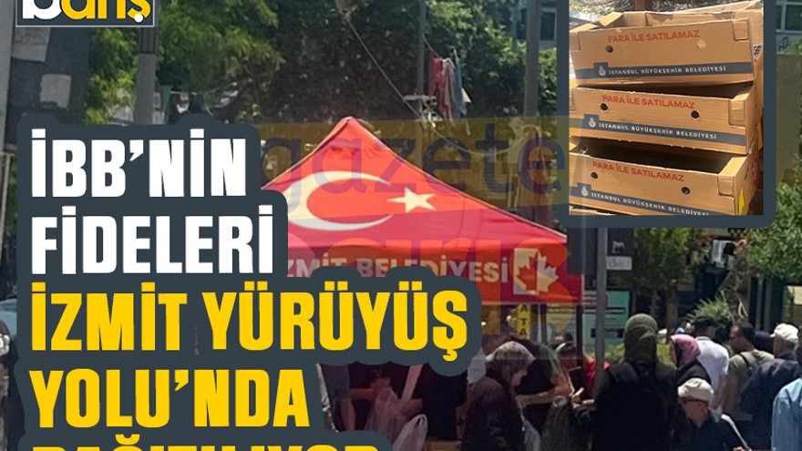 İBB’nin fideleri İzmit Yürüyüş Yolu’nda dağıtılıyor