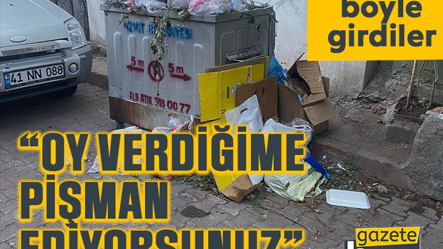 Bayrama böyle girdiler “Oy verdiğime pişman ediyorsunuz”