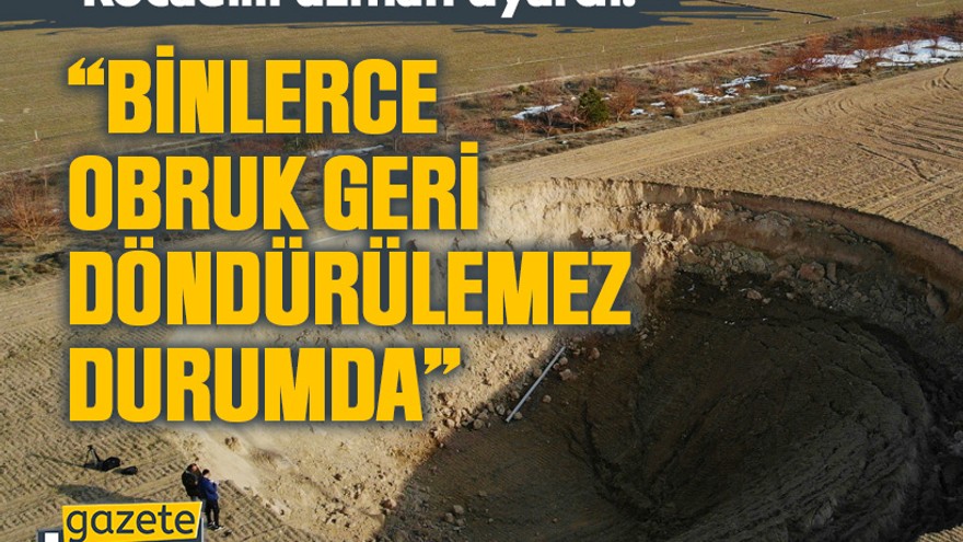 Kocaelili uzman uyardı! “Binlerce obruk geri döndürülemez durumda”
