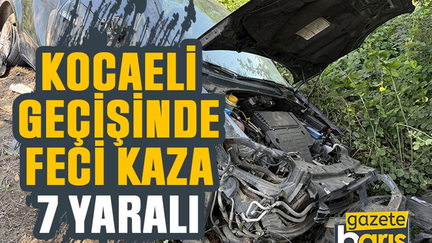 Kocaeli geçişinde feci kaza: 7 yaralı