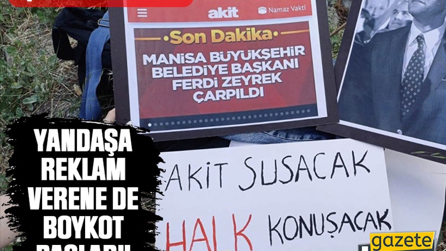 Yandaşa reklam verene de boykot başladı!
