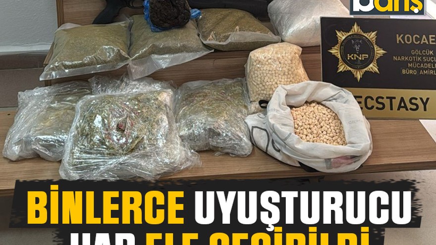 Kocaeli'de binlerce uyuşturucu hap ele geçirildi
