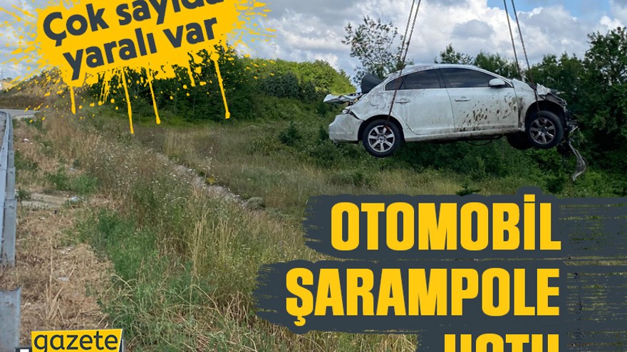 Kocaeli’de otomobil şarampole uçtu: Çok sayıda yaralı var