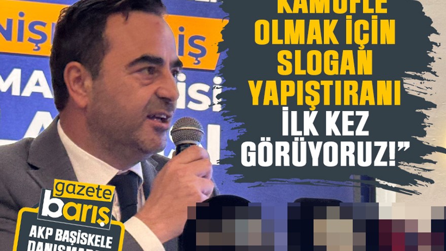 Özlü’den Hürriyet’e “Kamufle olmak için slogan yapıştıranı ilk kez görüyoruz!”