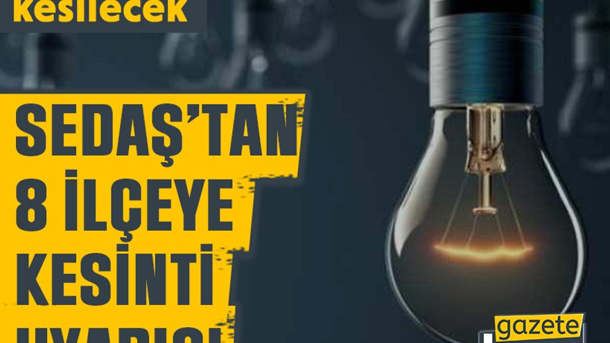 Kocaelililer dikkat! 1 ilçede gece olmak üzere, 8 ilçeye elektrik kesintisi duyurusu