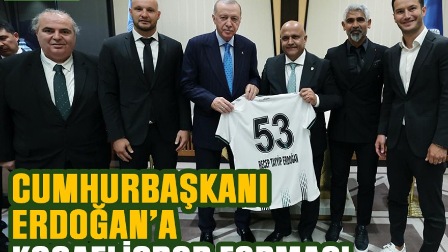 Cumhurbaşkanı Erdoğan’a, Kocaelispor forması