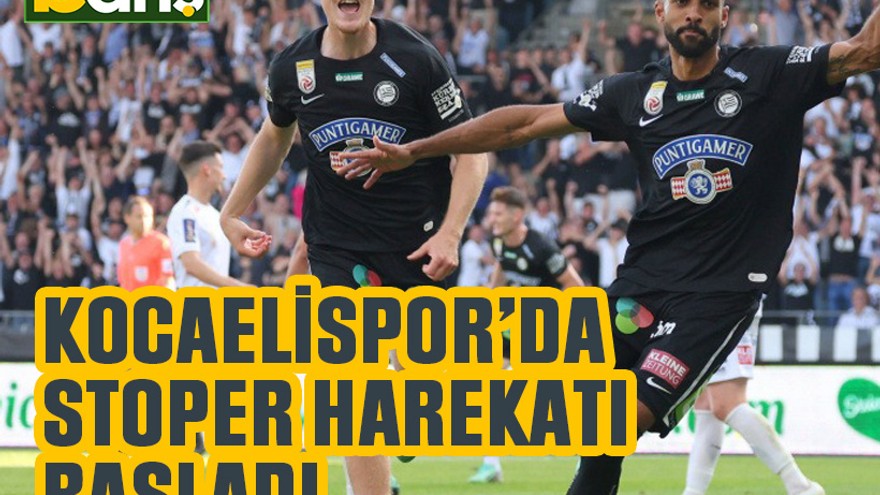 Kocaelispor’da stoper harekatı başladı