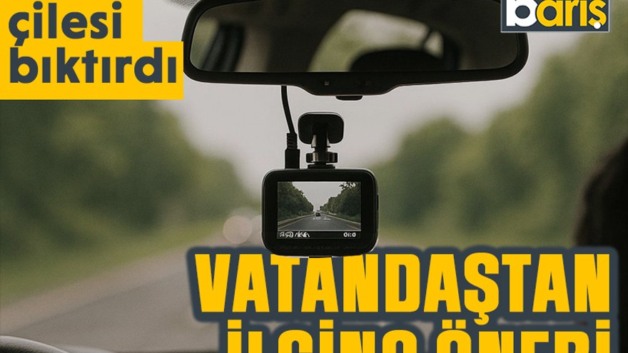Trafik çilesi bıktırdı: Vatandaştan ilginç öneri