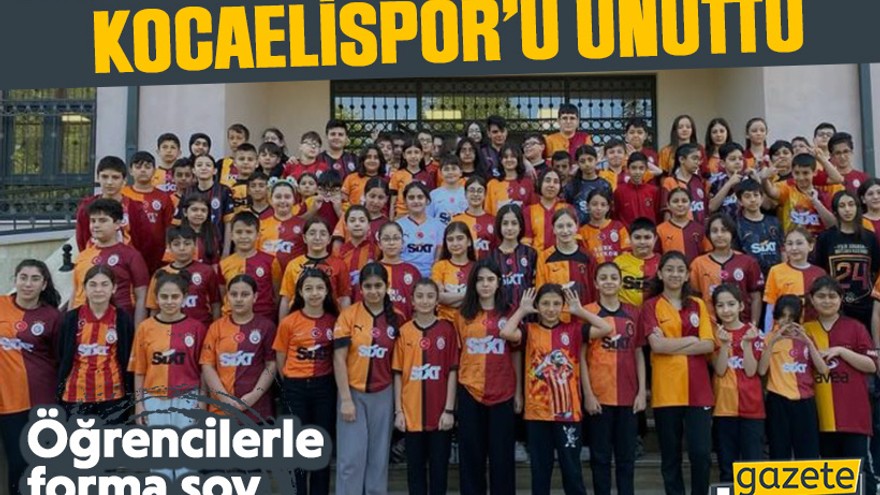 Öğrencilerle forma şov yapmıştı: Kocaeli’deki okul Kocaelispor’u unuttu