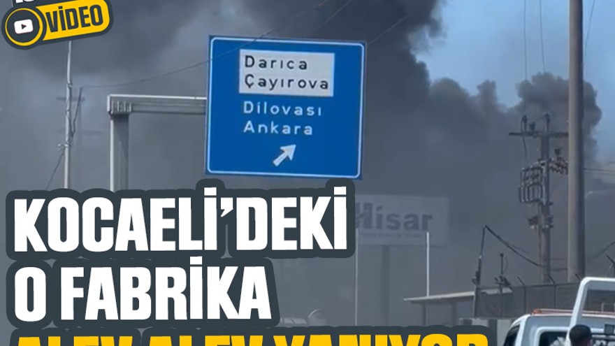 Kocaeli’deki o fabrika alev alev yanıyor