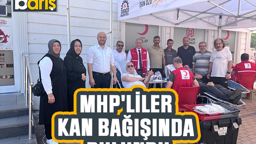 MHP'liler kan bağışında bulundu