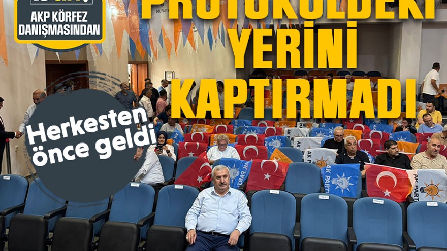 Herkesten önce geldi. İsmail Baran protokoldeki yerini kaptırmadı