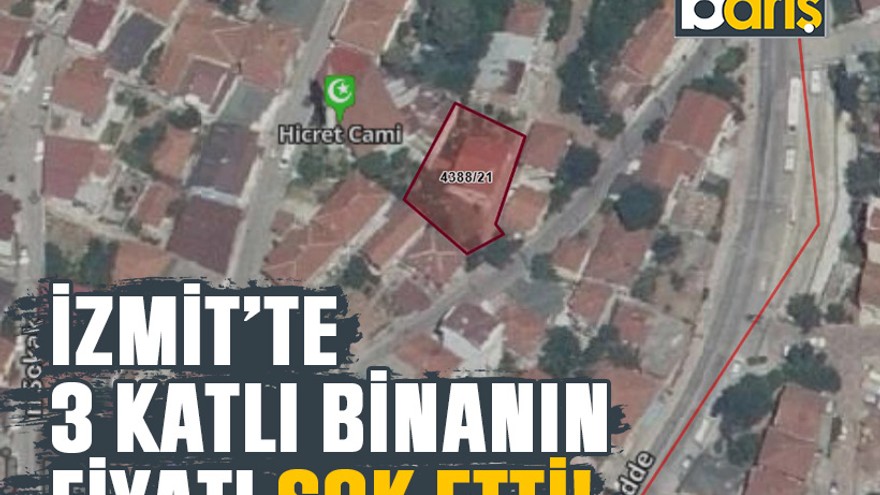 İzmit’te 3 katlı binanın fiyatı şok etti!