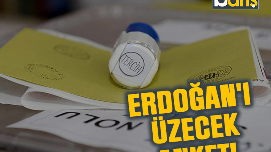 Erdoğan'ı üzecek anket!