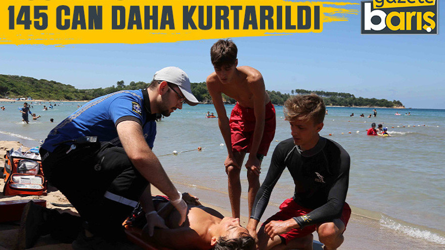 Kocaeli sahillerinde 145 can daha kurtarıldı