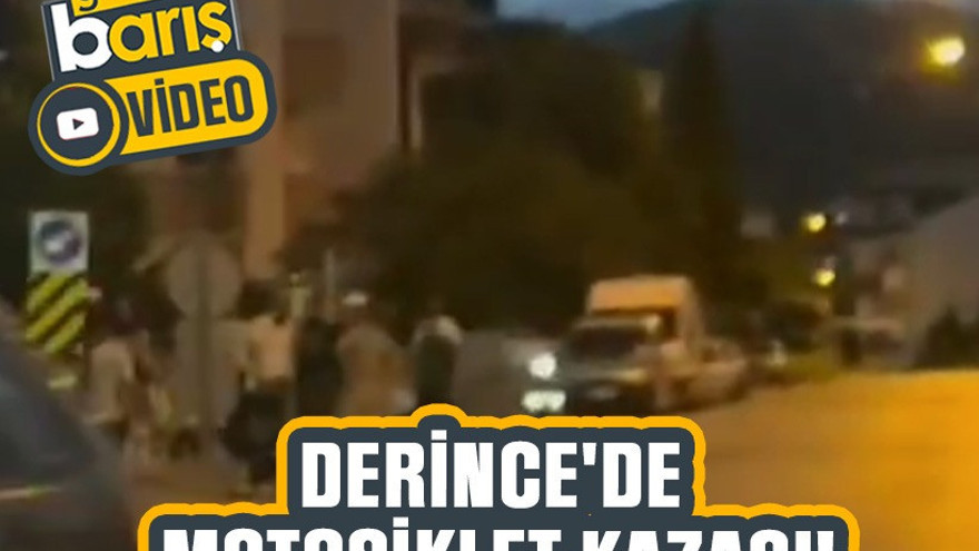 Derince'de motosiklet kazası