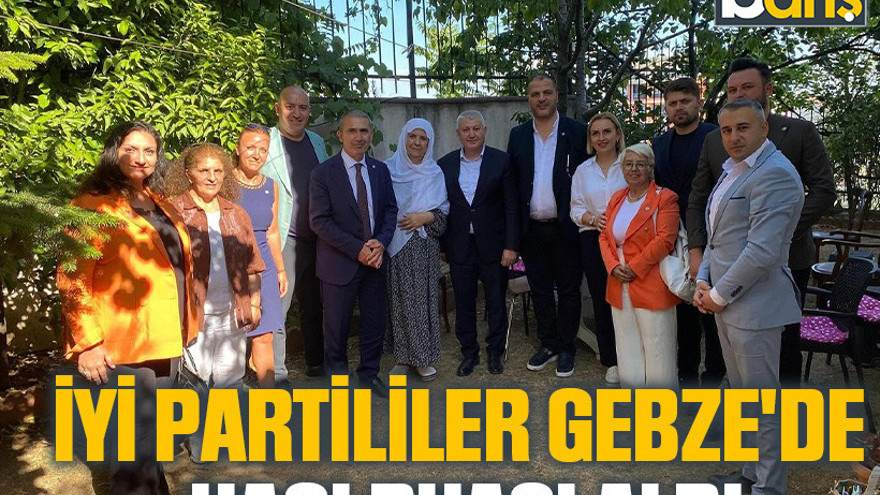 İYİ Partililer Gebze'de hacı duası aldı