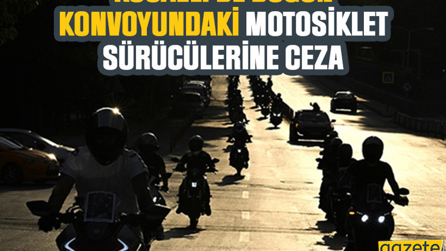 Kocaeli'de düğün konvoyundaki motosiklet sürücülerine ceza