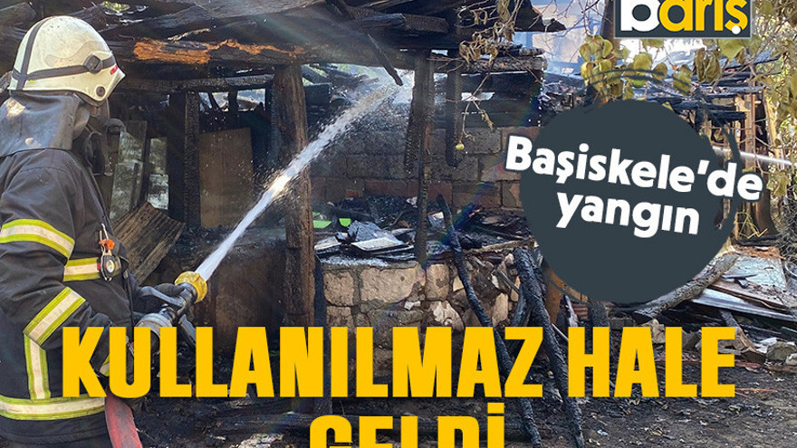 Başiskele'de yangın. Kullanılmaz hale geldi!