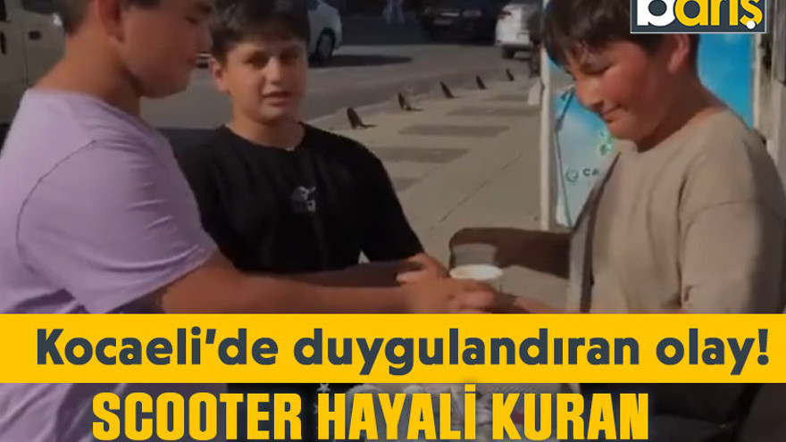 Kocaeli’de duygulandıran olay! Scooter hayali kuran gençlerden şehitlere vefa