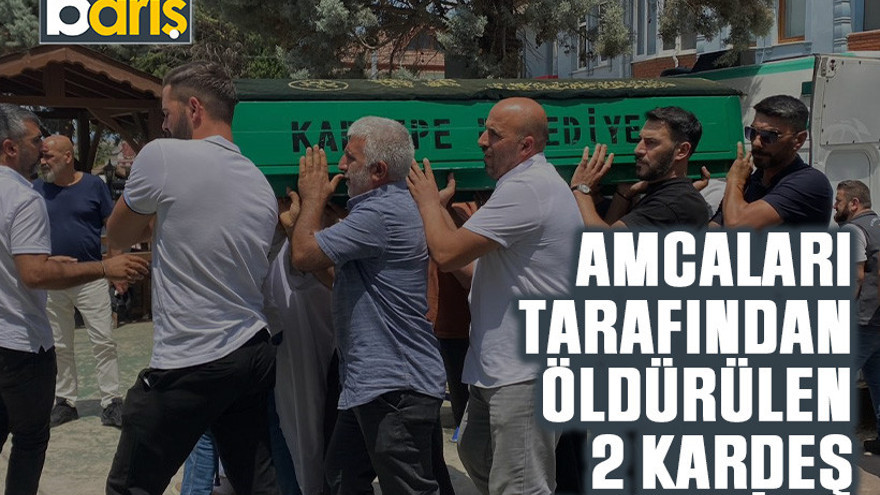 Kocaeli'de amcaları tarafından öldürülen 2 kardeş defnedildi