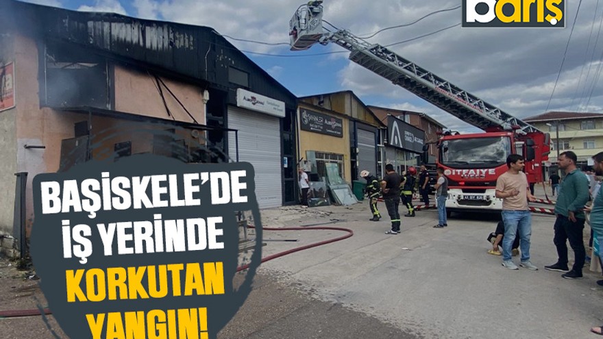 Başiskele’de i̇ş yerinde korkutan yangın!