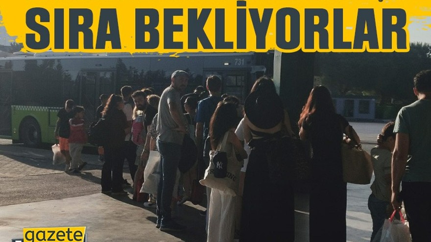 Kocaelililer Kandıra plajlarına gidebilmek için sıra bekliyor