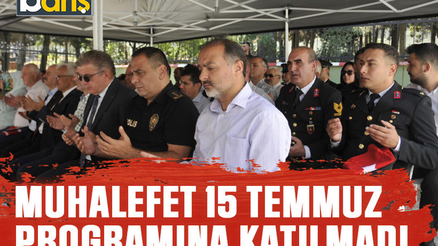 Gebze’de muhalefet 15 Temmuz programına katılmadı