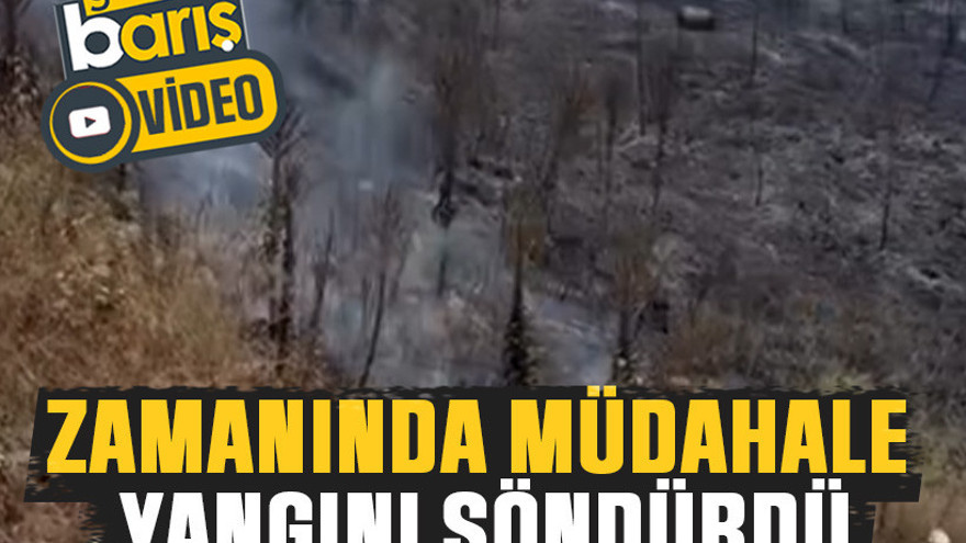 Zamanında müdahale yangını söndürdü
