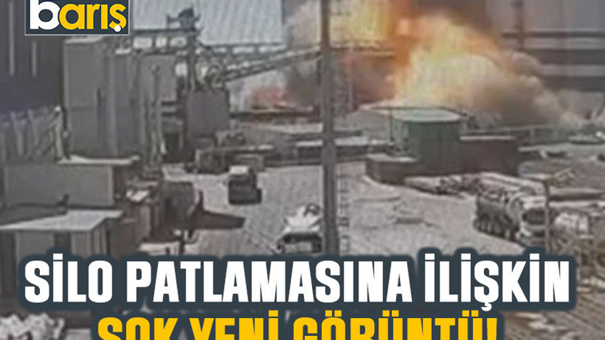 Kocaeli'deki silo patlaması ilişkin şok yeni görüntü ortaya çıktı!