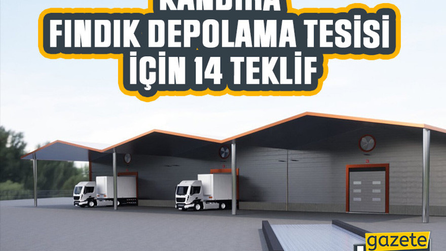 Kandıra fındık depolama tesisi için 14 teklif!